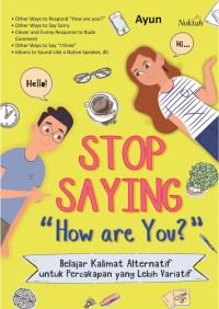 Stop saying 