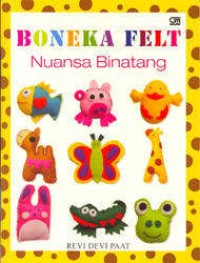 Boneka felt nuansa binatang