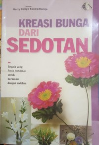 Kreasi bunga dari sedotan