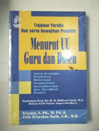 Tinjauan yuridis hak kewajiban pendidik