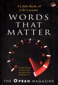 Words that matter: prinsip-prinsip untuk menuntun dan menginspirasi